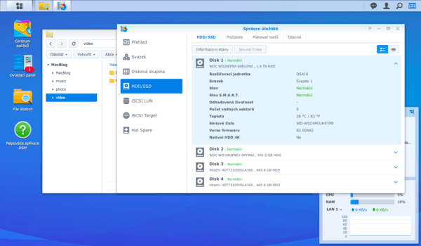 Synology DiskStation Manager Storage Management