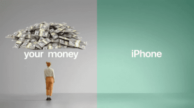 Your Money iPhone Parody Ad