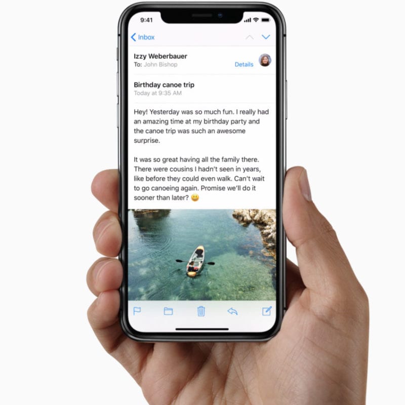 iPhone X Super Retina Display