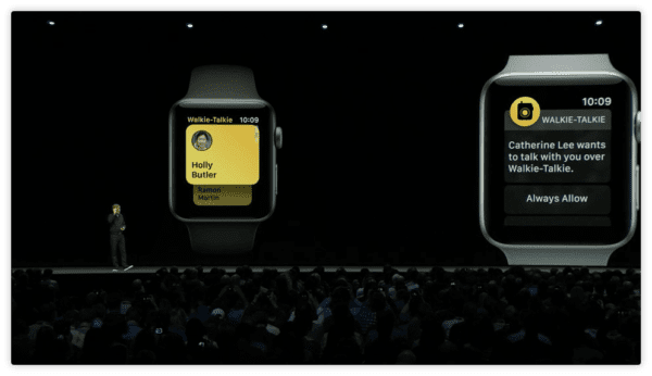 watchOS 5 Walkie Talkie