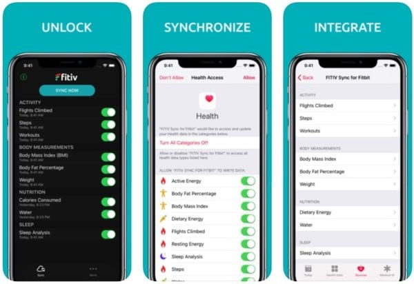 Zlacnené aplikácie pre iPhone/iPad a Mac #41 týždeň FITIV Sync for Fitbit Activity 600x412 - Zlacnené aplikácie pre iPhone/iPad a Mac #41 týždeň