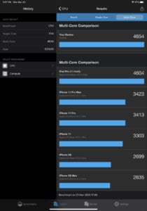 iPad Pro 2020 Benchmark 5