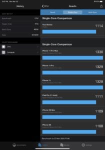 iPad Pro 2020 Benchmark 5