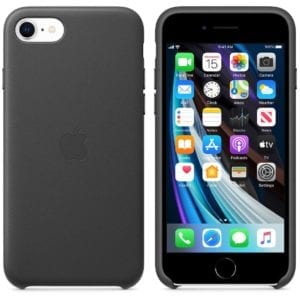 iPhone SE Leather Case Black