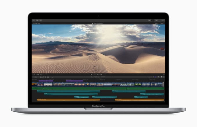 13-palcovy MacBook Pro 2020 Final Cut Pro