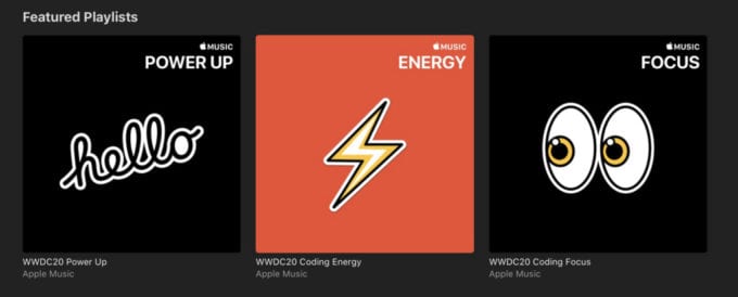 Apple Music WWDC20 Playlisty