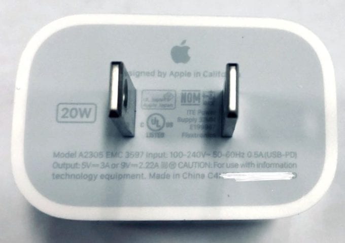 iPhone 12 20W Charger Mr White