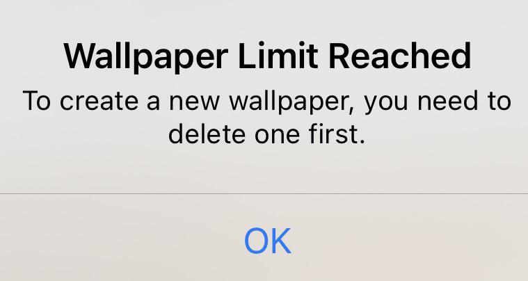 iOS 16 Wallpaper Limit Reached