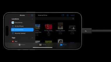 iPhone 15 Pro External Drive