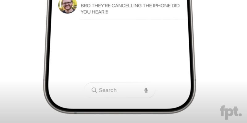 iOS 19 Search Bar Mockup