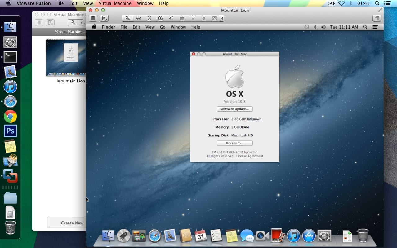 VMware Fusion and OS X Mountain Lion FAQ Updated