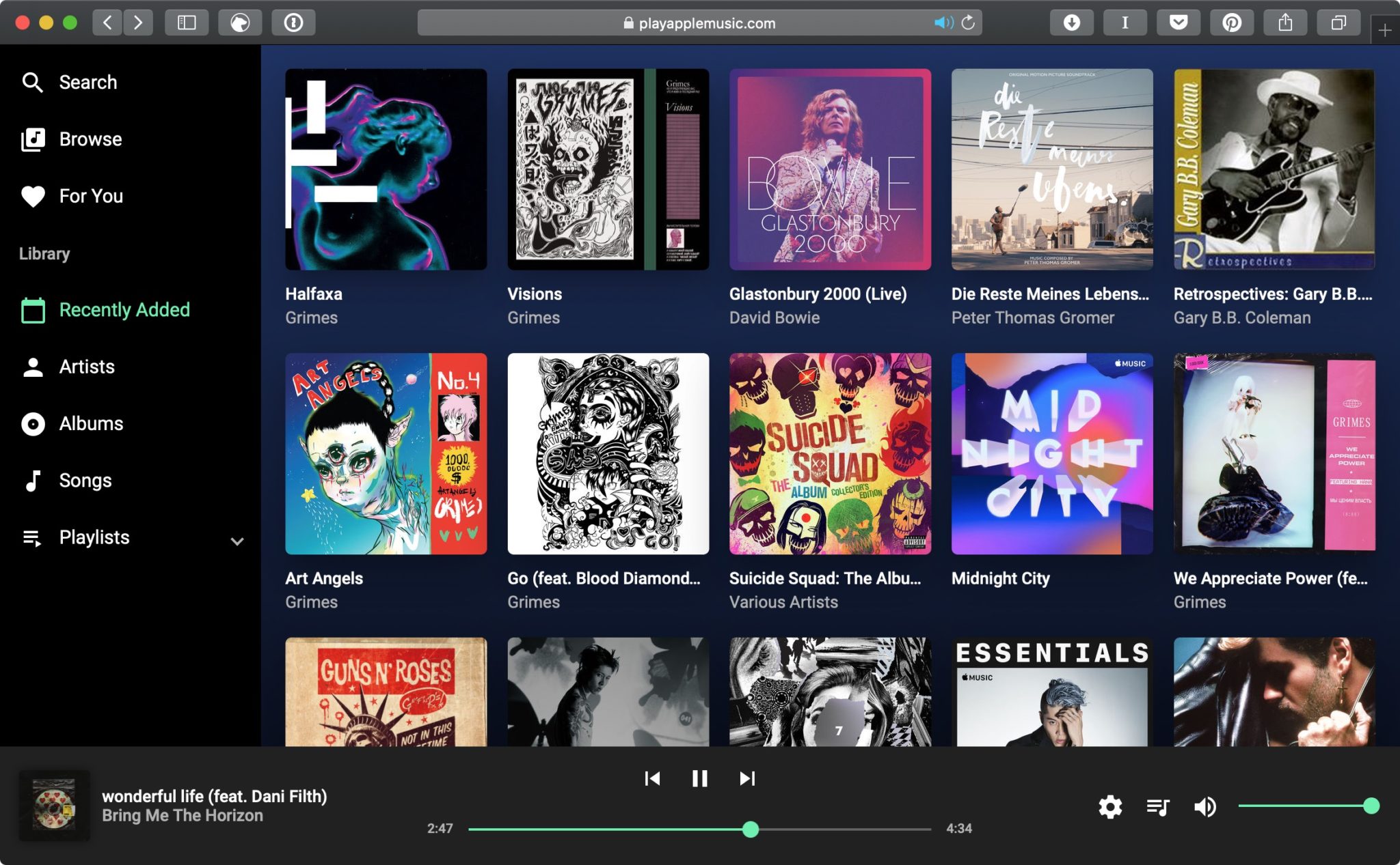 Apple Music má teraz webový prehrávač, zatiaľ len neoficiálny Snímka obrazovky 2018 12 14 o 17.21.25 - Apple Music má teraz webový prehrávač, zatiaľ len neoficiálny