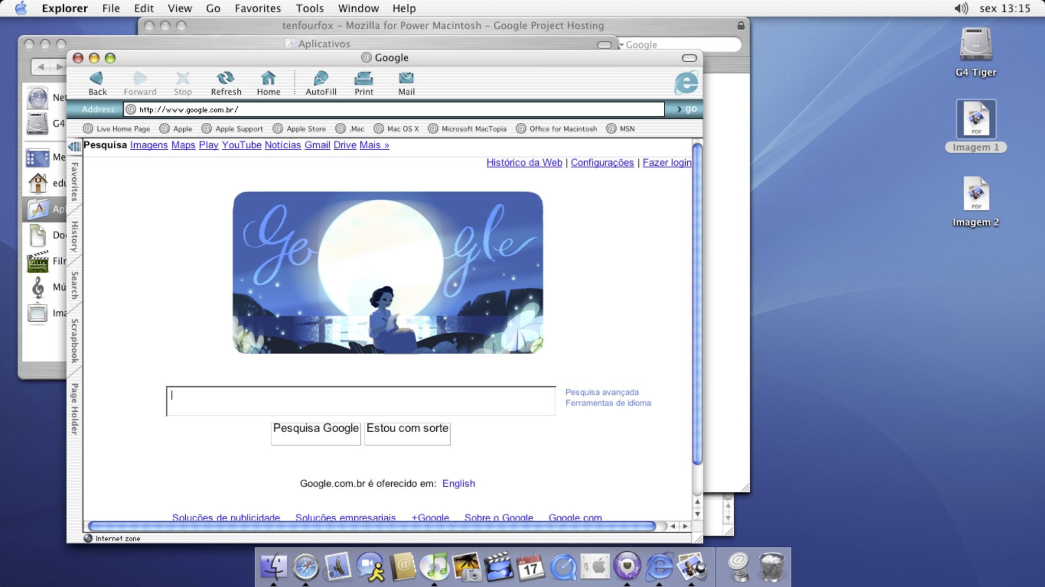 Internet Explorer bežiaci na Mac OS X Panther. Zdroj: timmerman.wordpress.com Internet Explorer bežiaci na Mac OS X Panther. Zdroj: timmerman.wordpress.com